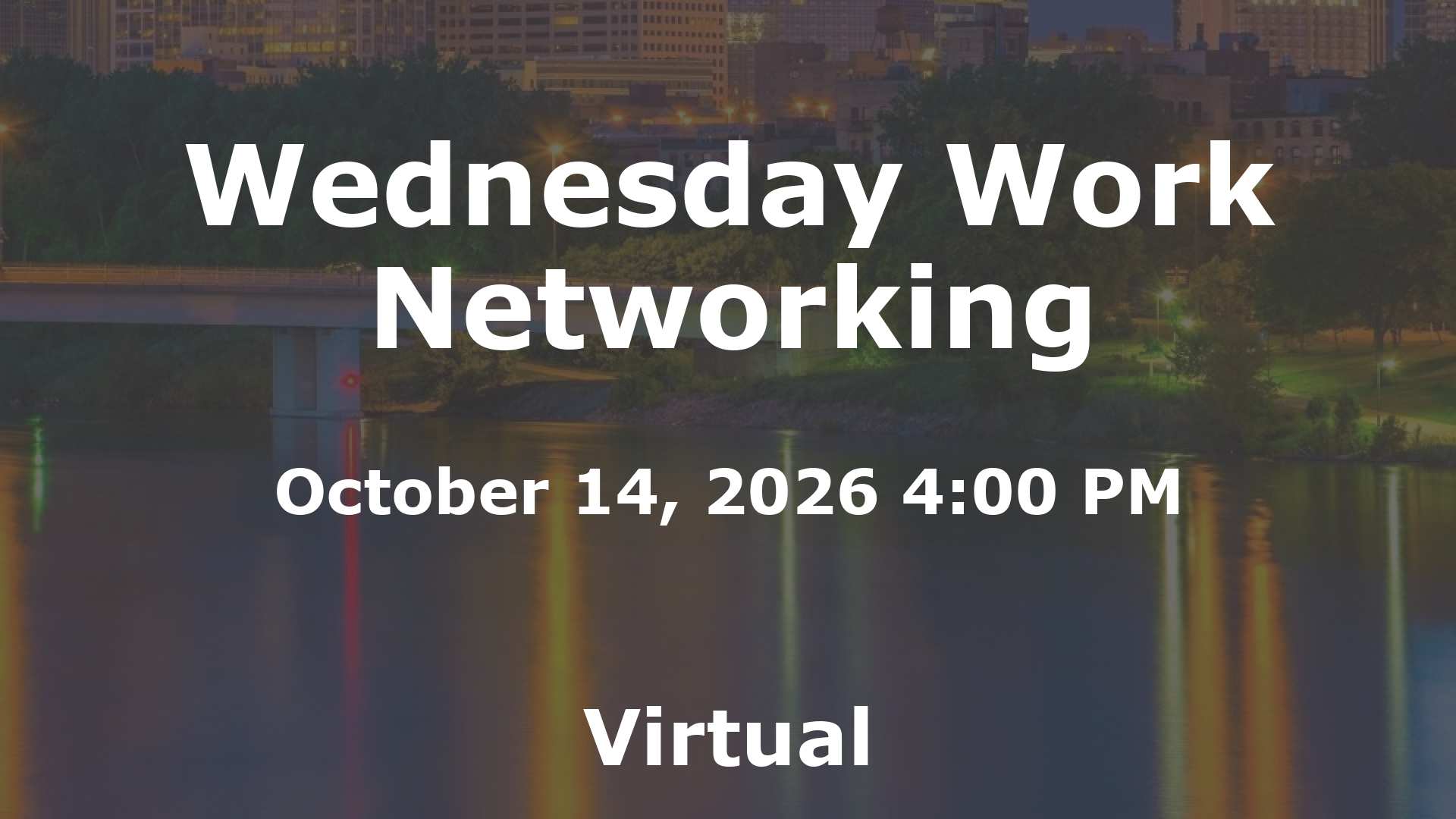 Wednesday Work Networking event image